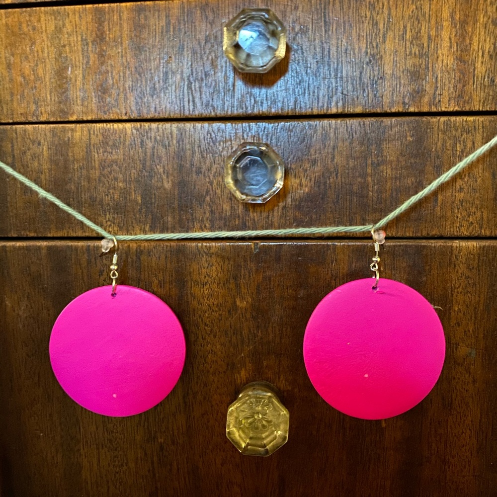 Retro statement earrings